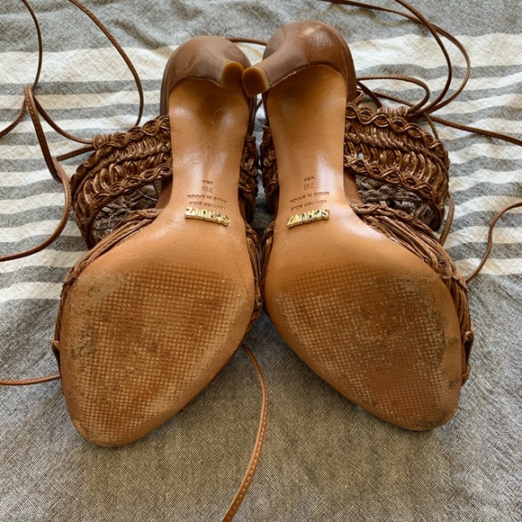 Schutz woven stiletto sandals - Picture 5 of 8